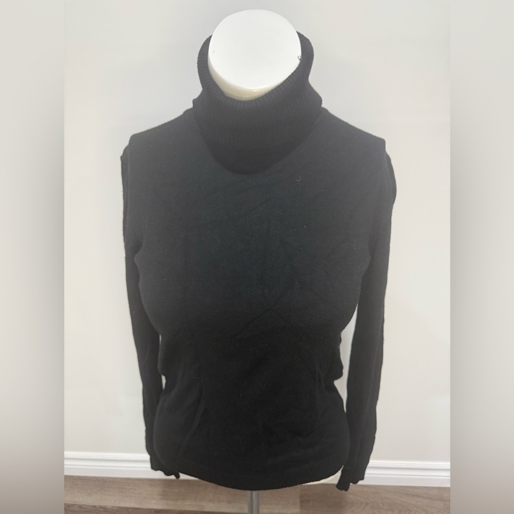 Mango Black Turtleneck Sweater - Picture 2 of 4